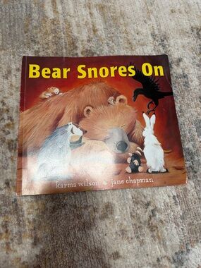 Bear Snores On Children's Book - Red Cover